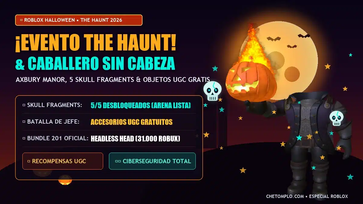 Roblox Halloween 2026: Todo sobre el Evento The Haunt, el Caballero sin Cabeza y Recompensas Exclusivas 1
